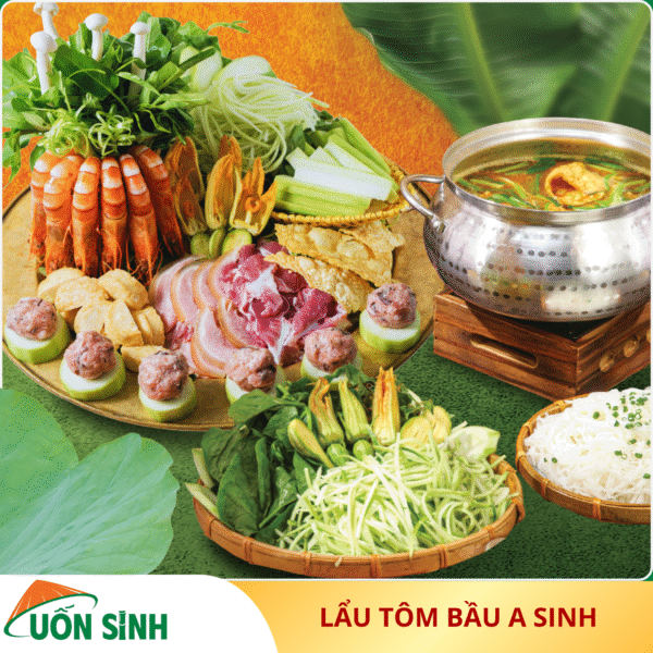 Lẩu tôm bầu A Sinh