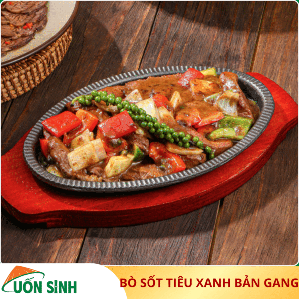bò sốt tiêu xanh bản gang