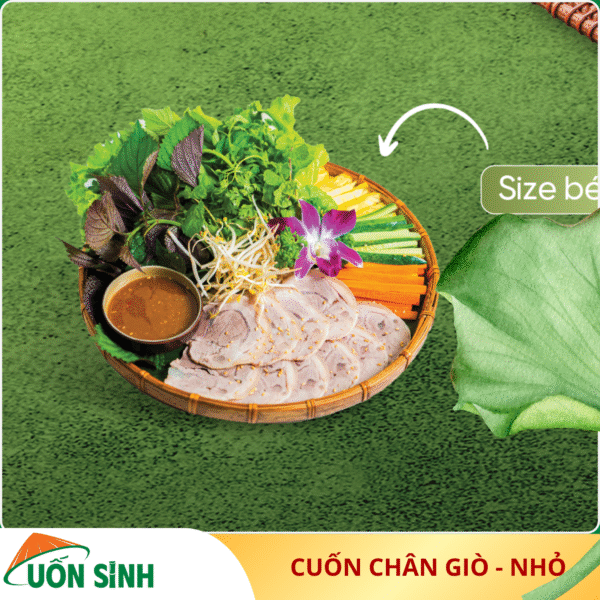 bánh tráng cuốn thịt chân giò