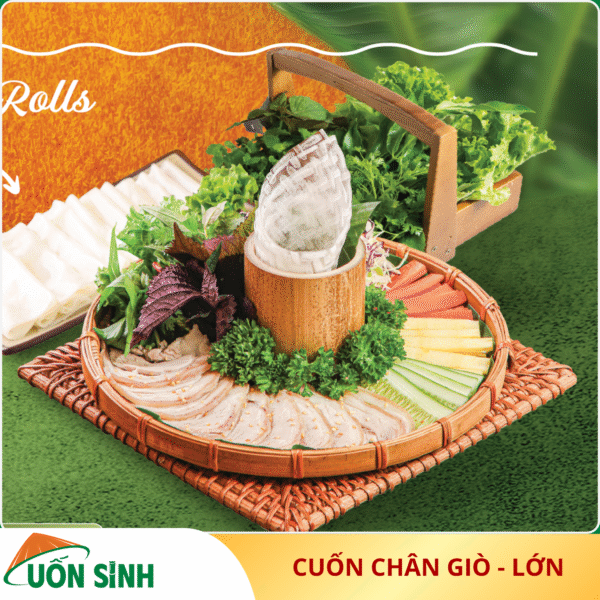 bánh tráng cuốn thịt chân giò