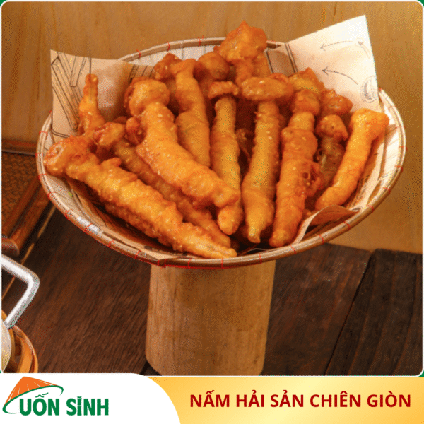 nấm hải sản chiên giòn