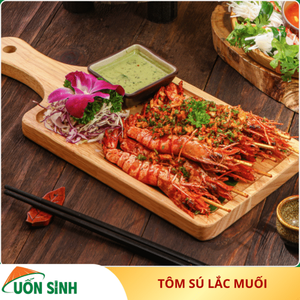 tôm sú lắc muối